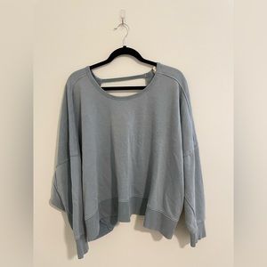 Love stitch sweater with cut out back
